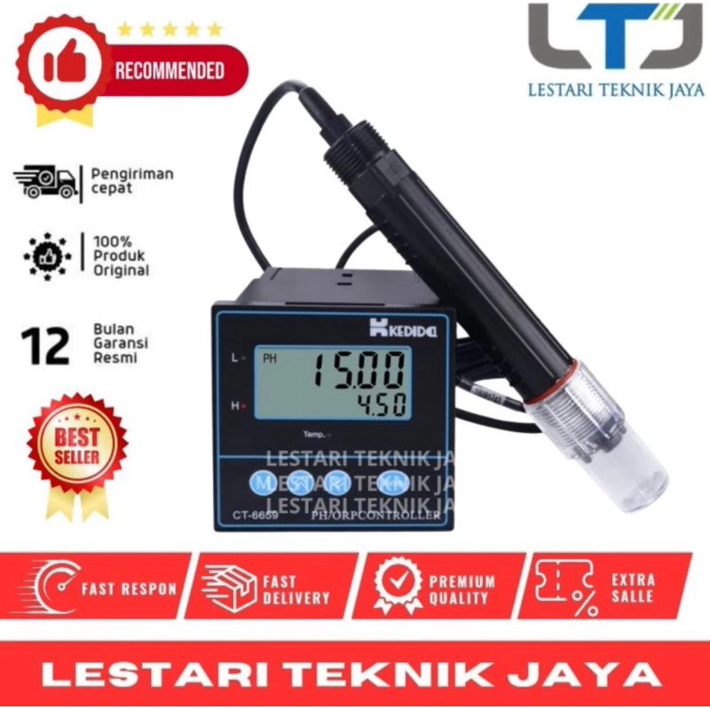 Kedida CT6659 PH ORP Controller Meter Water Kontroler Tester CT-6659
