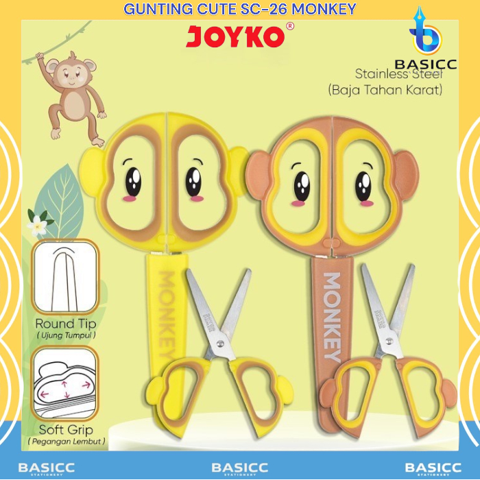 

Joyko Gunting Scissors SC-26 Monkey