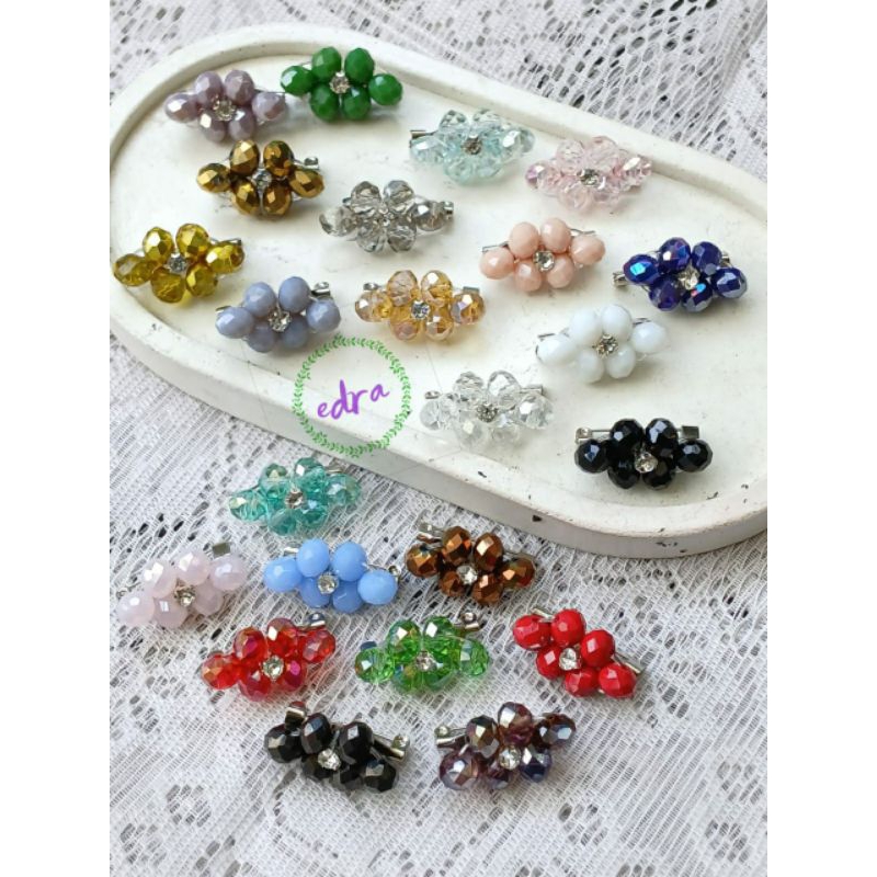 LUNA bros kristal | peniti kristal | bros kecil | bros dagu | bros mini