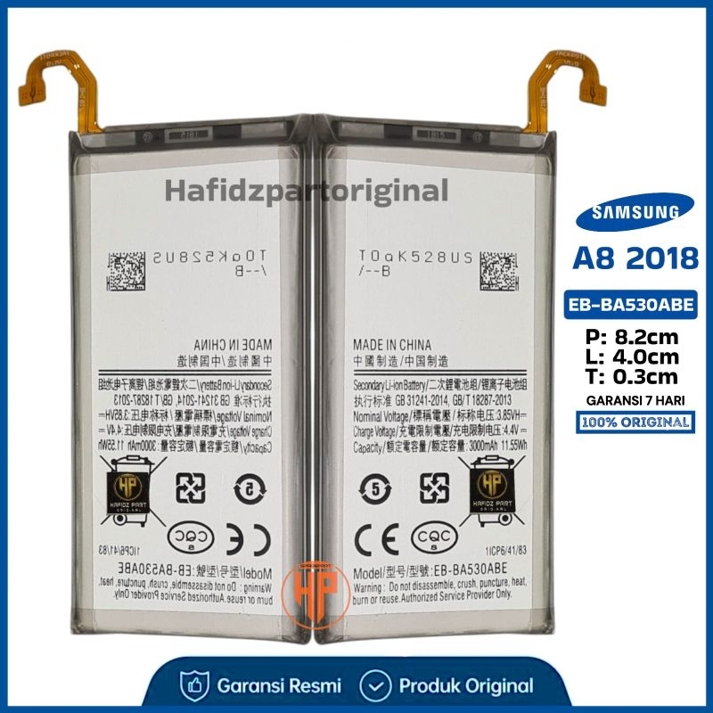 Baterai Batre Battery Samsung A8 2018 EB-BA530ABE Copotan Cabutan Bekas