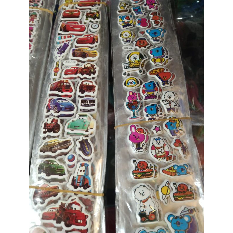 

isi 20 pcs stiker timbul panjang