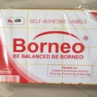 

Stiker Label Merk Borneo/Stiker Nama