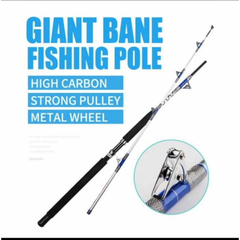 JORAN TROLLING BAHAN CARBON 198 CM 210 CM DRAG 69 KG TROLLING ROD