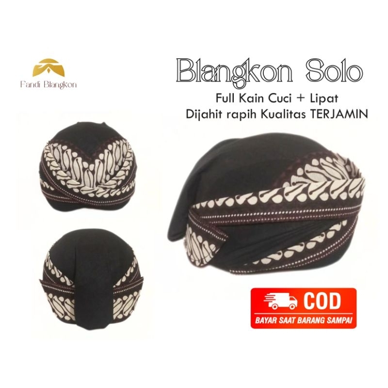 Blangkon solo Full Jahit bisa di cuci dan di lipat