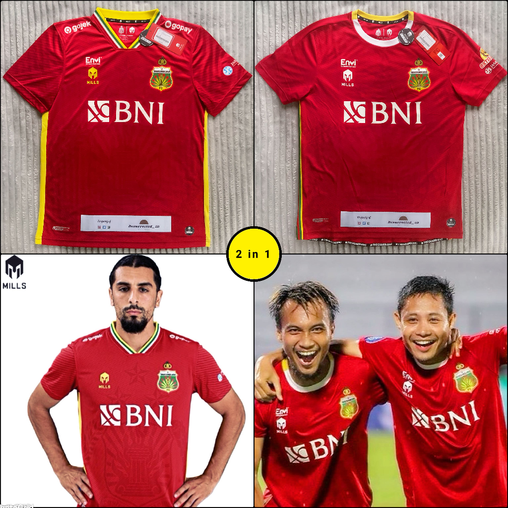 [PROMO BUNDLING] [HARGA PER PCS] Jersey Bola Original Mills Bhayangkara FC Away 2021/2022 2022/2023 