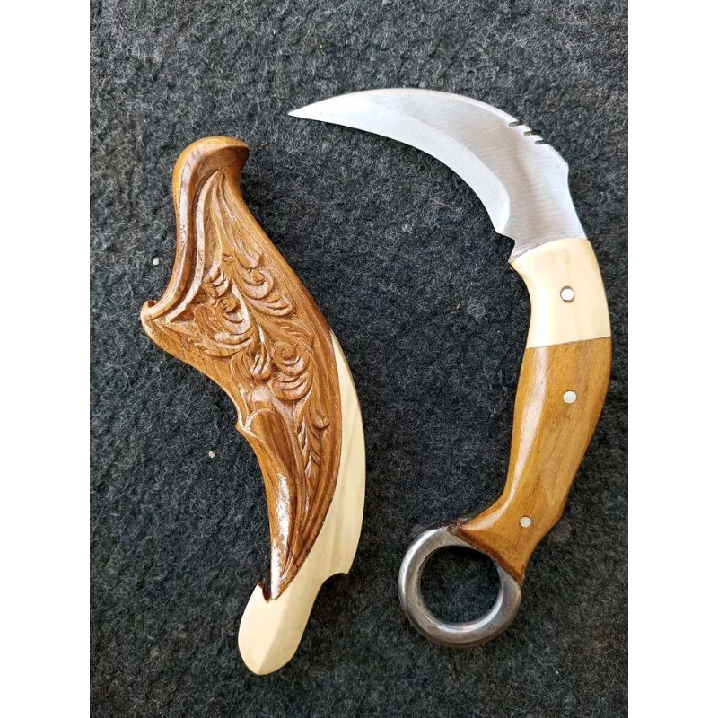 pisau carambit ukir antik