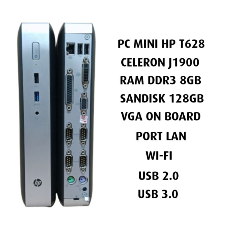 PC MINI HP T628 RAM 8GB SSD 128GB BARANG MULUS NO MINUS