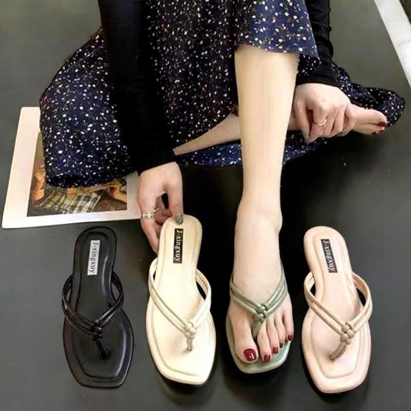 SENDAL JEPIT TEPLK WANITA DEWASA TERBARU MOTIP KEPANG