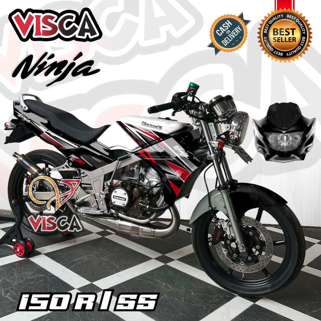 Decal Ninja R 150 SS Old Full Body Stiker Ninja 150 R Full Body Striping Ninja SS Old NJR2