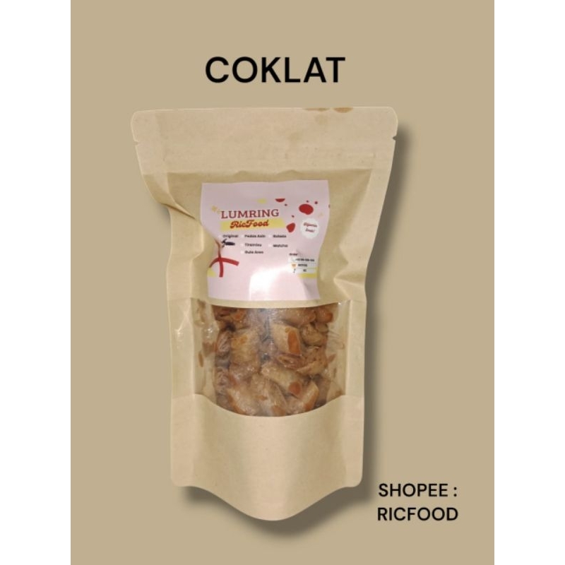 

RICFOOD - LUMRING | LUMPIA KERING | KULPI | LUMRING COKELAT COKLAT MANIS 150 GRAM