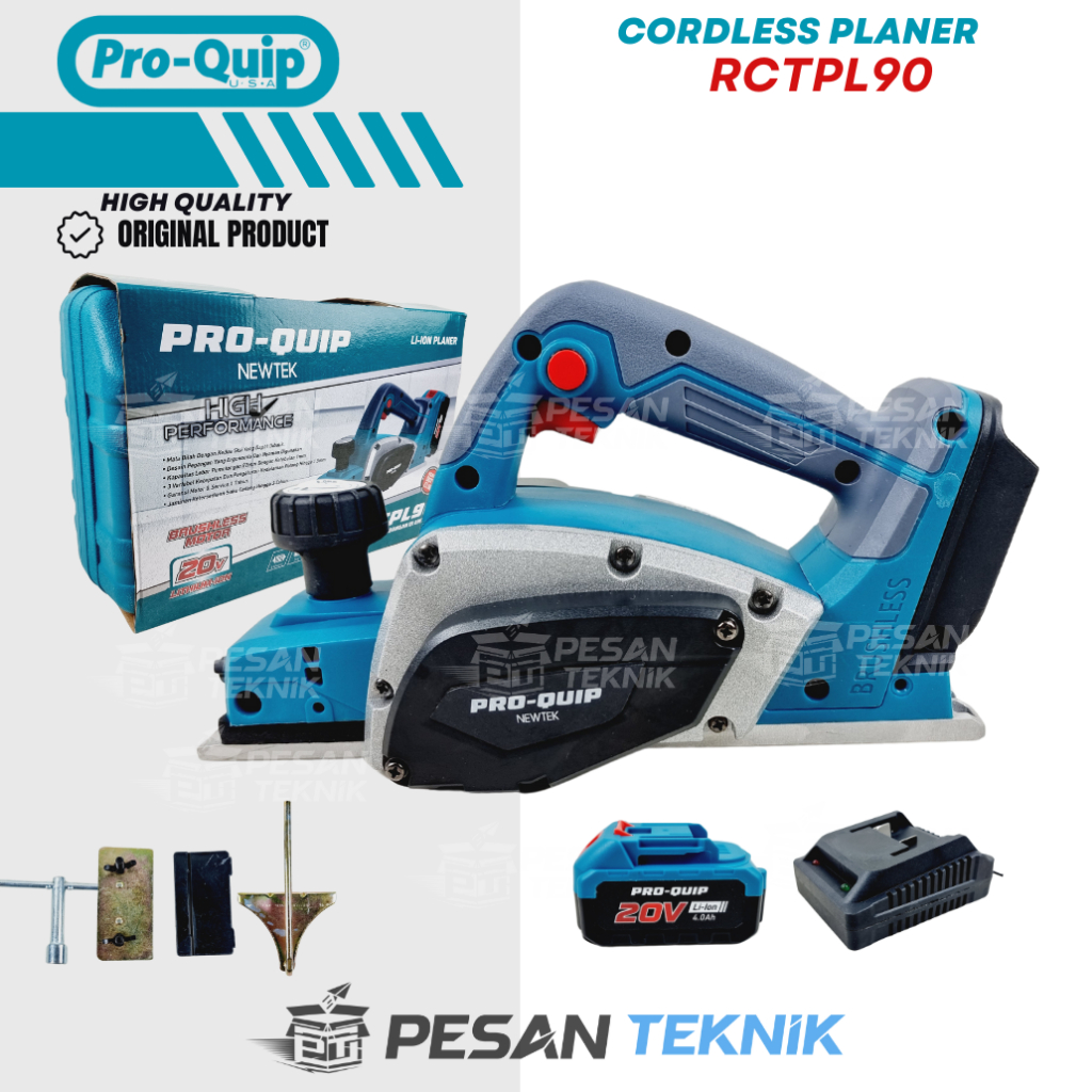 Proquip Cordless Planer Serut Baterai 20V RCTPL90