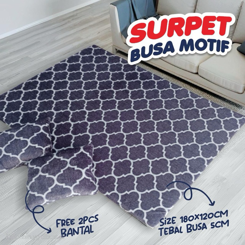 surpet busa bermotif teball