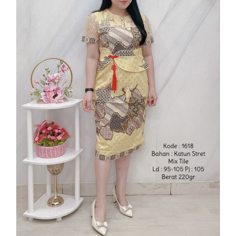1618 - 1614 dress batik cheongsam CNY