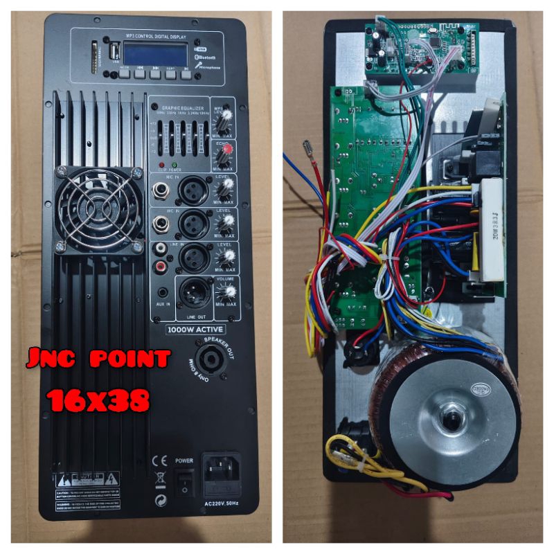 Mesin Kit Power Kit Aktif USB Bluetooth 16x38 Audio Seven Import AS800 600 - 1000 watt / Mesin Kit K