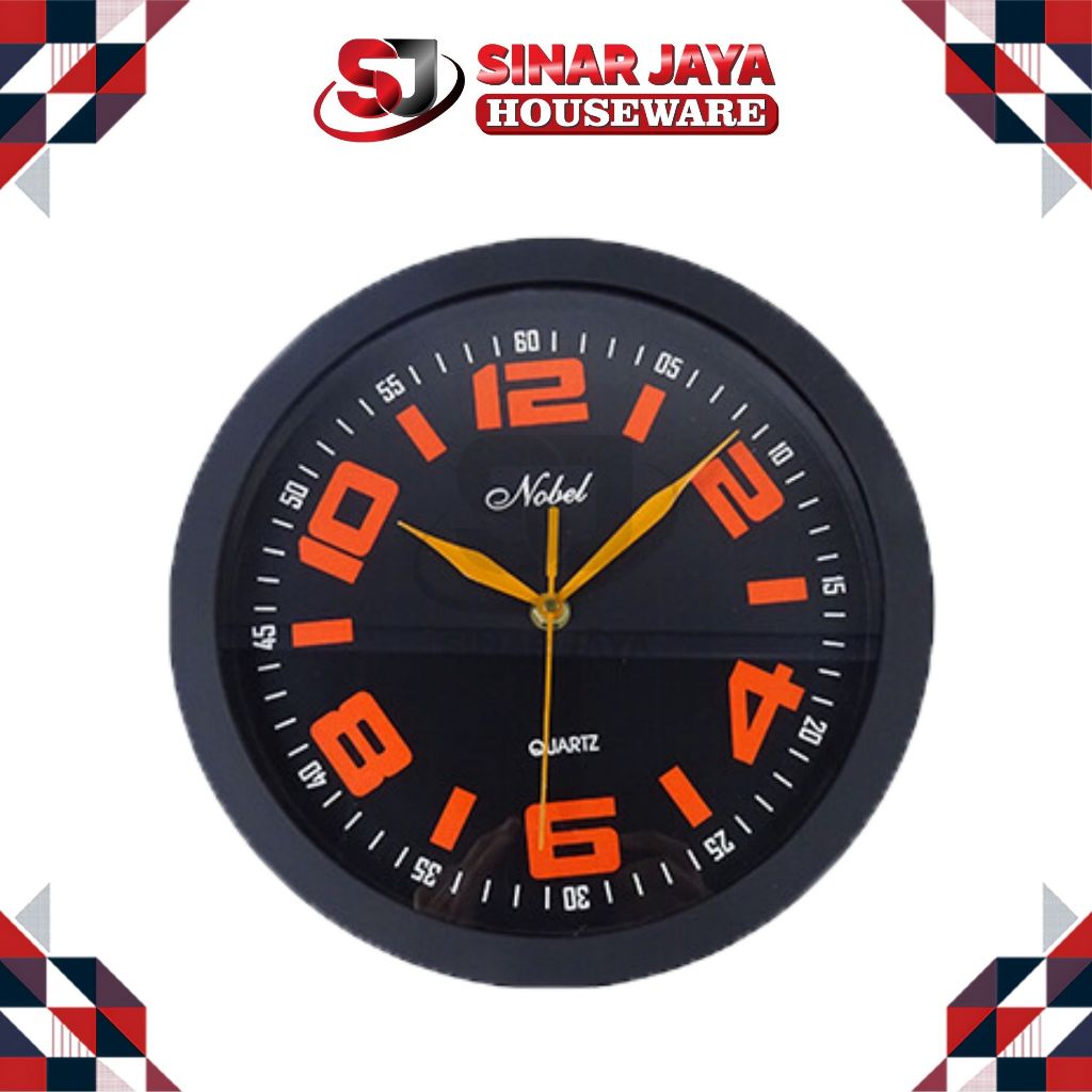 JAM 565 NOBEL / jam dinding kamar / jam dinding keren