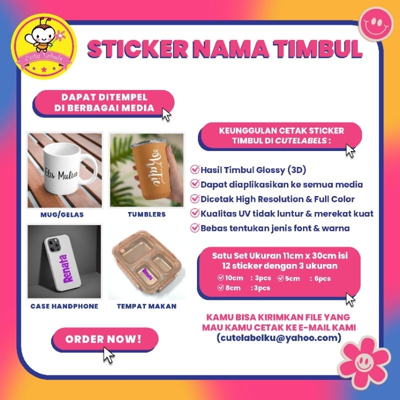 

Sticker Nama Timbul