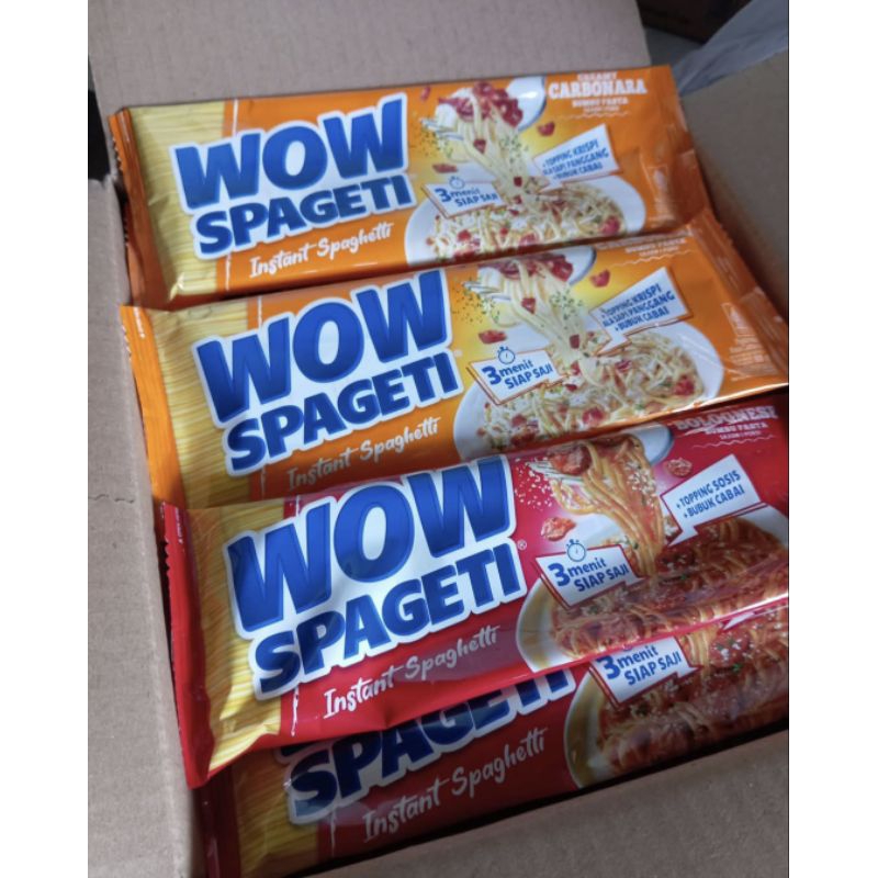 

Wow spageti instant spaghetti 84g