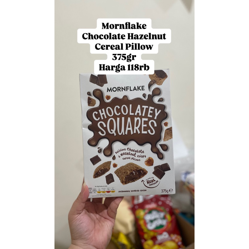 

Mornflake Chocolate Hazelnut Cereal Pillow Coklat Sereal
