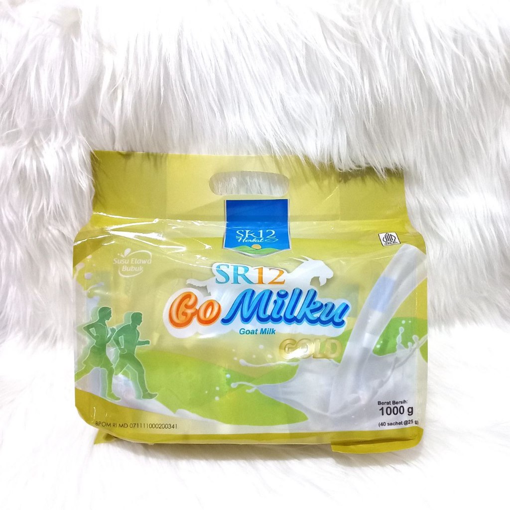 

Susu Kambing Etawa Go Milku Gold SR12 Pouch Isi 40 Sachet Netto 1000 Gram
