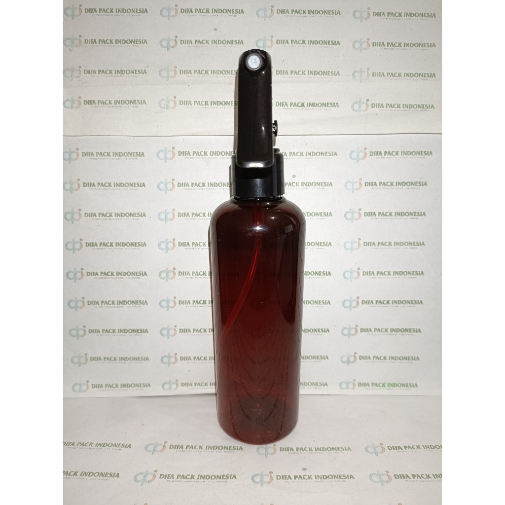 Botol Pet Coklat Kemasan 250ml Triger Bebek Hitam