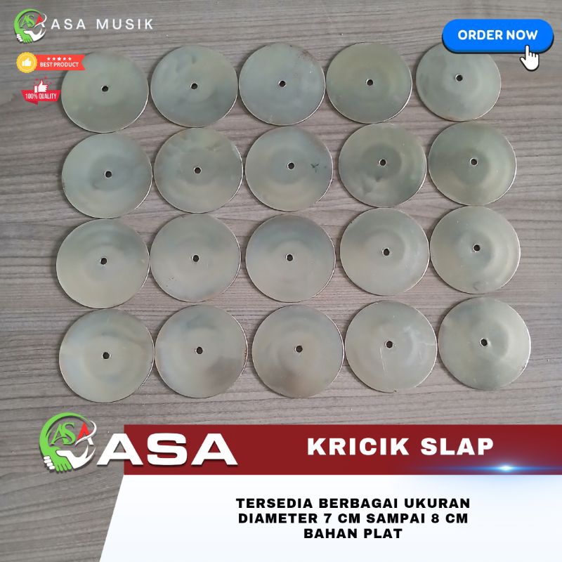 Kricik kecrek Slap Hadroh Rebana 7 cm dan 8 cm