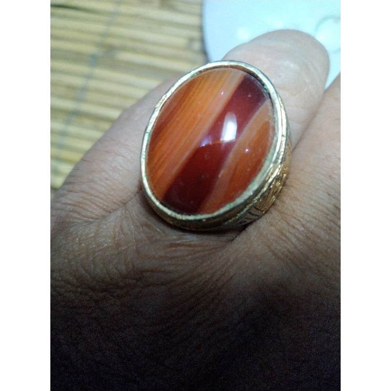 Batu Akik Sulaiman Madu Natural unik kode 45/896