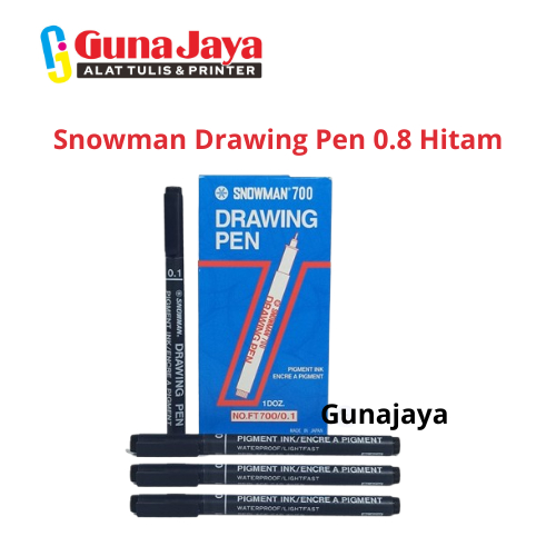 

Snowman Drawing Pen 0.8 Hitam