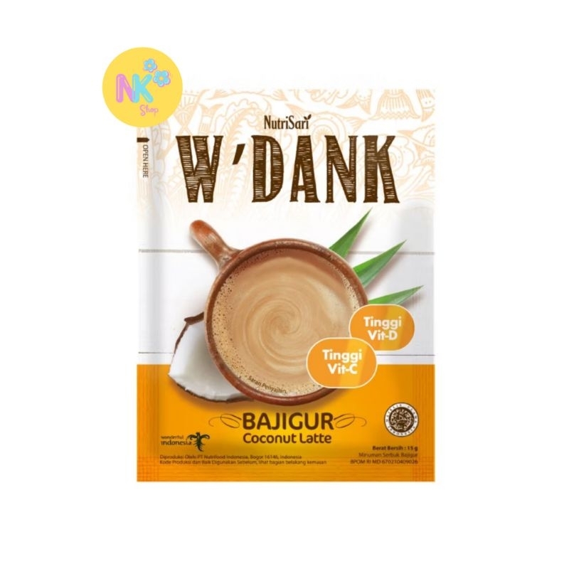 

Nutrisari W'DANK Bajigur 15gr - 1 Renceng isi 10 Sachet