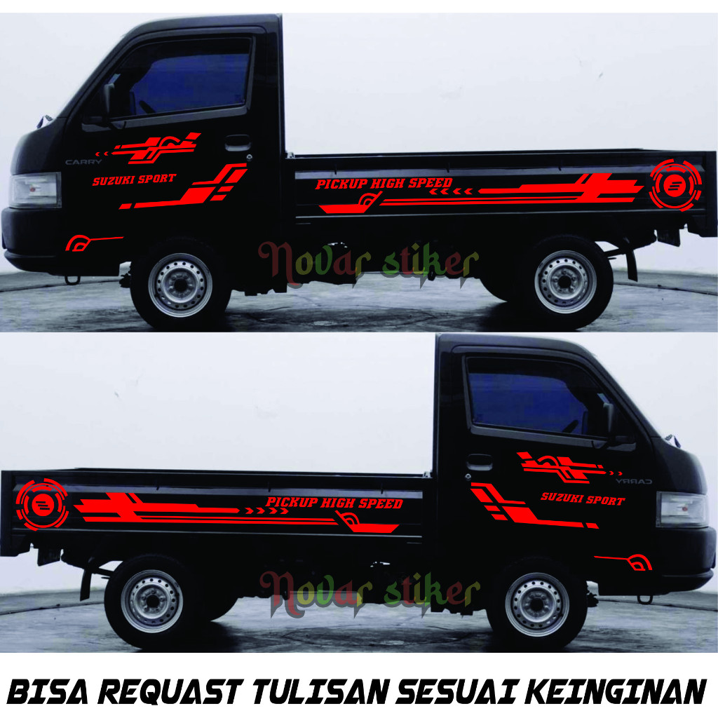 Stiker Mobil Pick Up New Carry Stiker Variasi Bodi Samping Pick Up Suzuki Carry