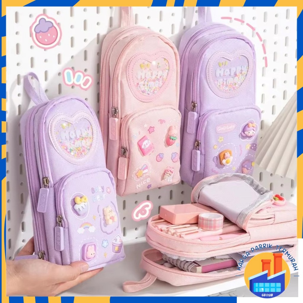 

HPT Tempat Pensil 3D 3 Resleting Karakter Kartun Kapasitas Besar Kotak Pensil Anak Sekolah 6 Sekat Tempat Pensil Lucu Kotak Pensil Serbaguna 6 Layers Tempat Alat Tulis Perlengkapan Sekolah 3 Sisi Resleting