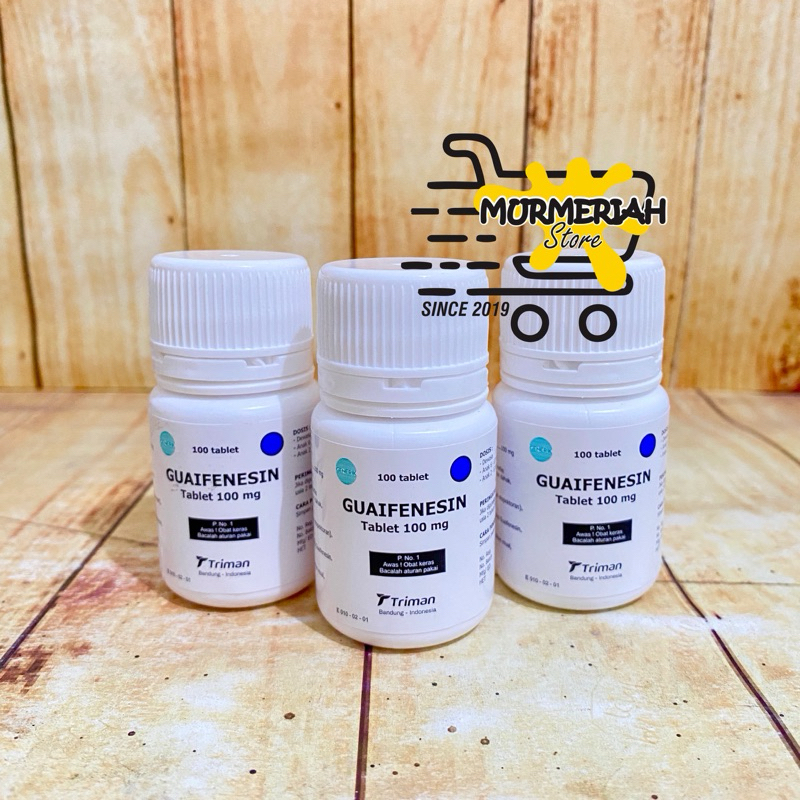 GUAIFENESIN TRIMAN 100 mg BOTOL 100 tablet GG-Obat Batuk