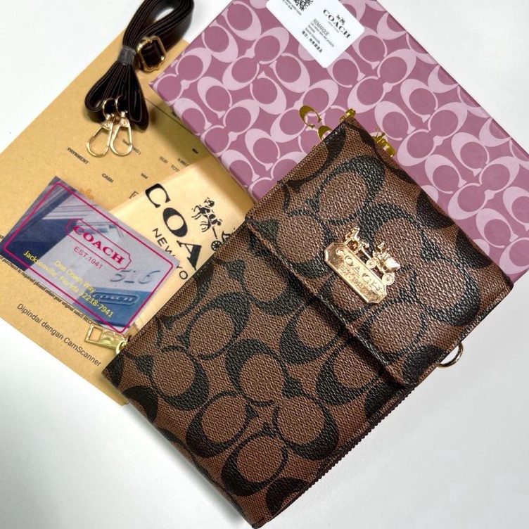 KODE B38Z TAS SLINGBAG HP COACH FREE BOX  DUSTBAG PREMIUM tas wanita hpo