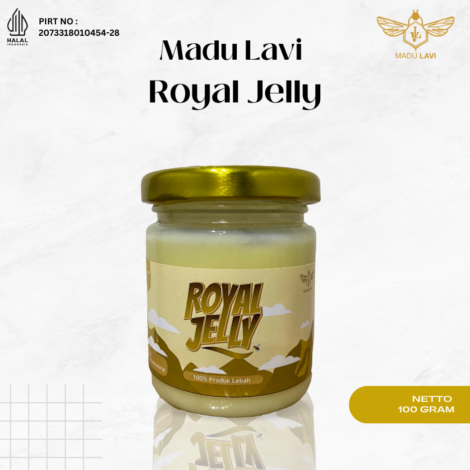 

Madu Lavi Royal Jelly pure 100% produk dari alam kemasan 100gram