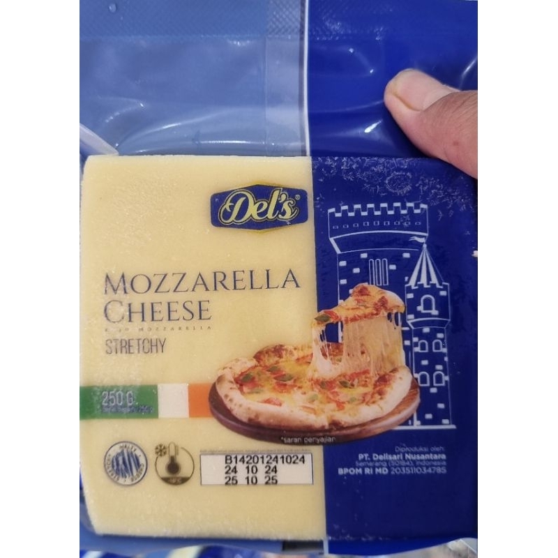 

Del's Mozzarella Cheese Stretchy | Keju Mozzarella 250gr