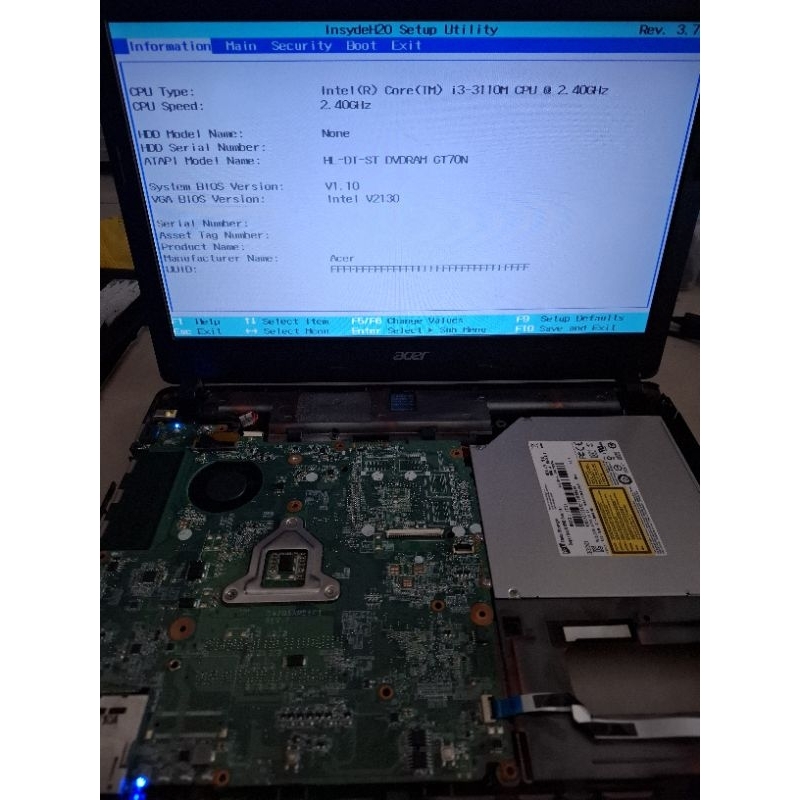 Motherboard Mainboard Mobo Laptop Acer TravelMate P243 E1-431 E1-471 ZQSA i3-3110M