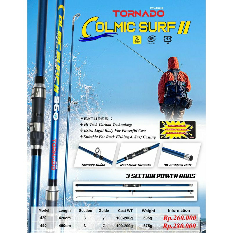Joran Pancing TORNADO COLMIC SURF II