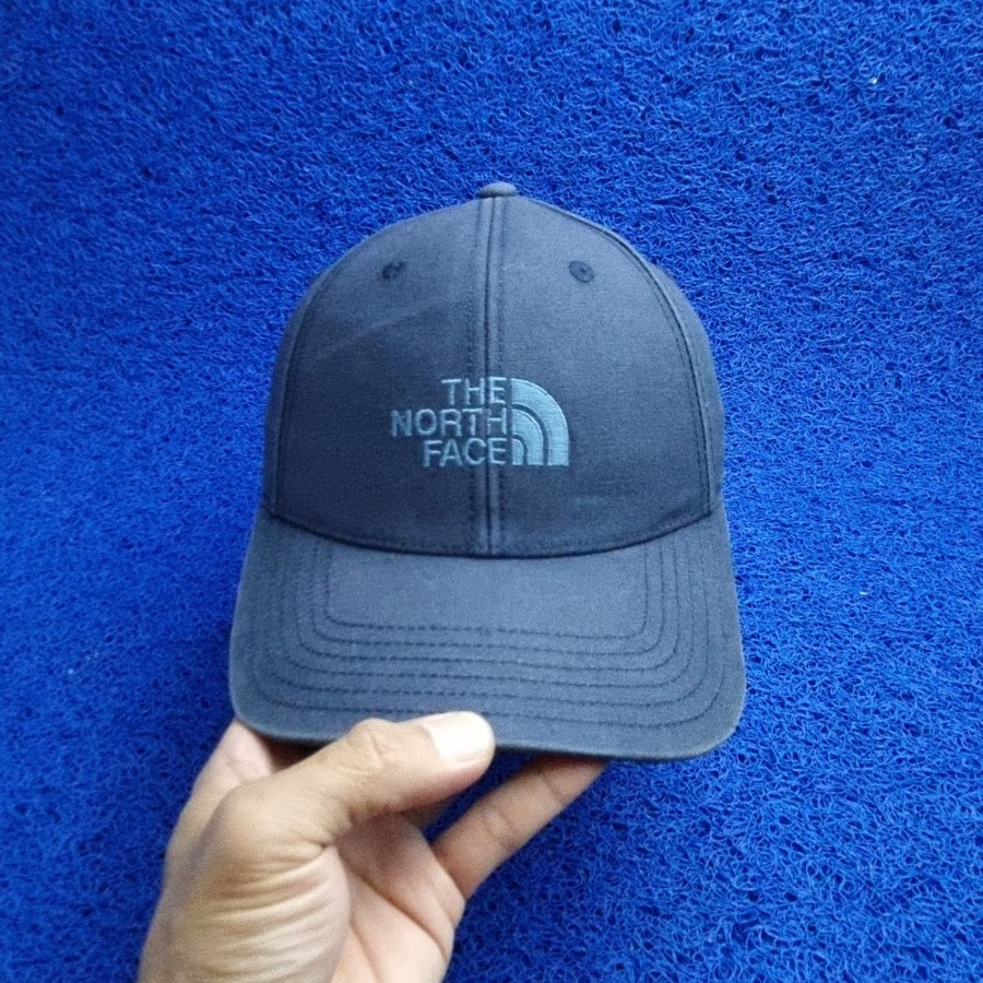 topi TNF katun tebal navy second original