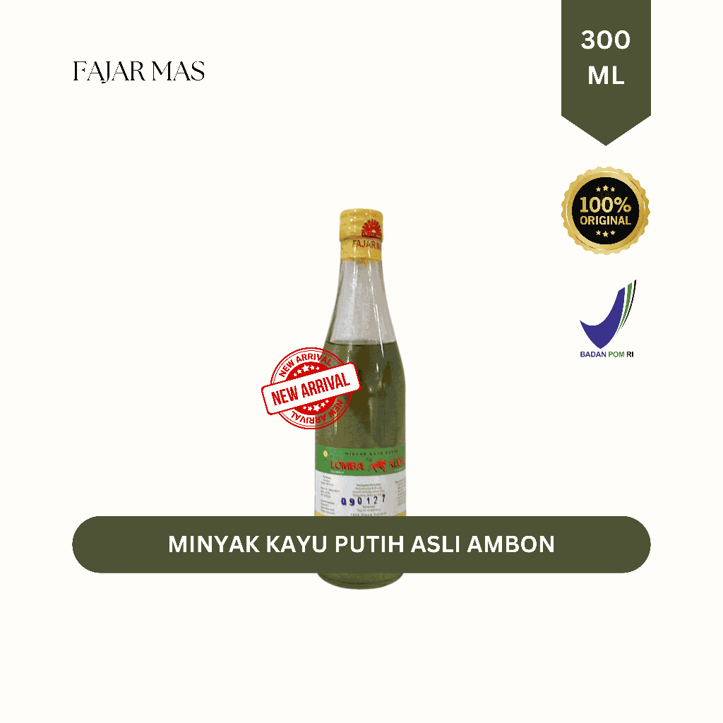 Minyak Kayu Putih Asli Ambon 300 Ml Lomba Kuda Ud. Fajar Mas (NEW)