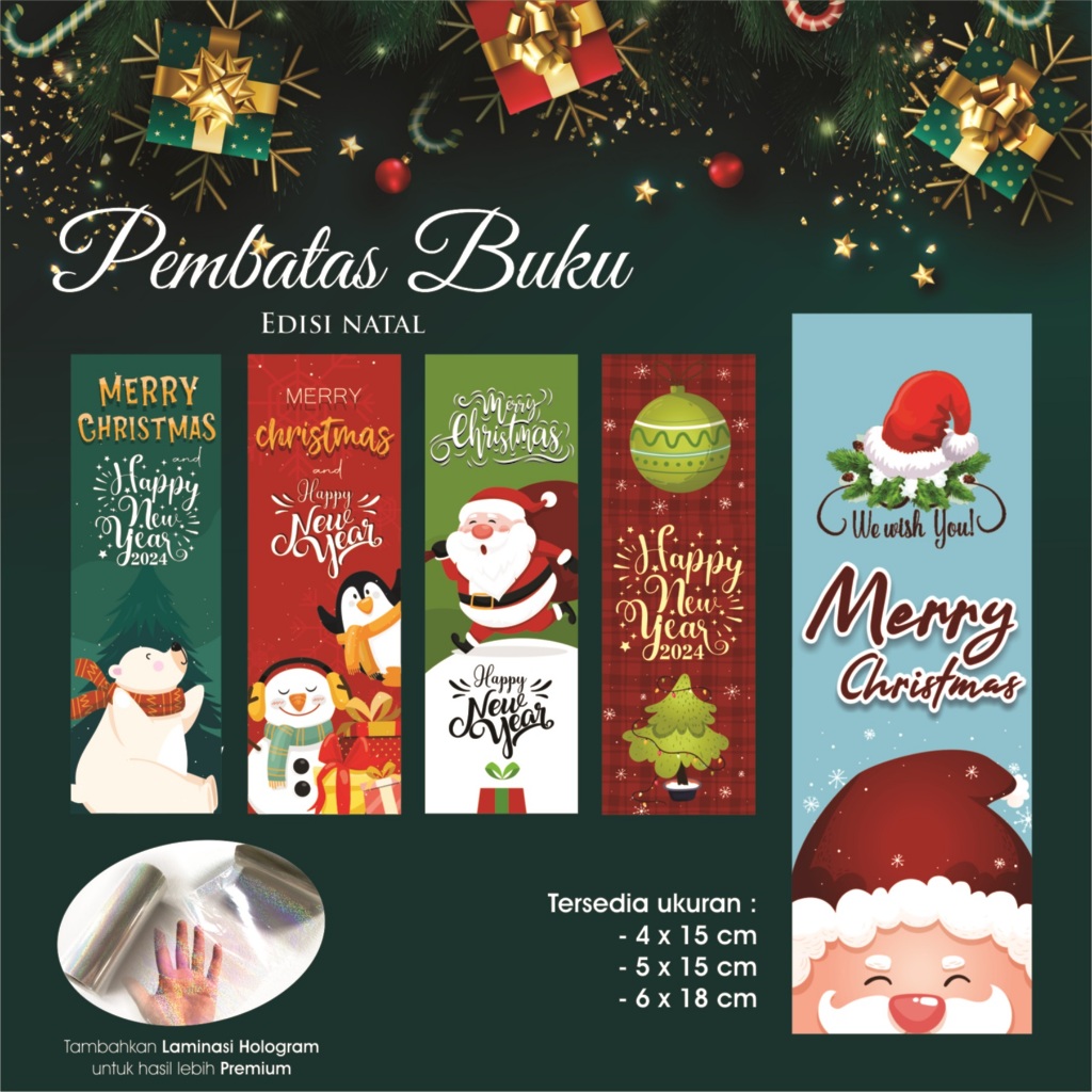 

CETAK CUSTOM PEMBATAS BUKU EDISI NATAL