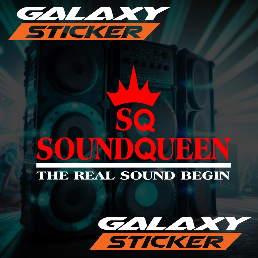 

cutting sticker variasi box sound system logo soundqueen text.stiker hardcase SQ sound queen