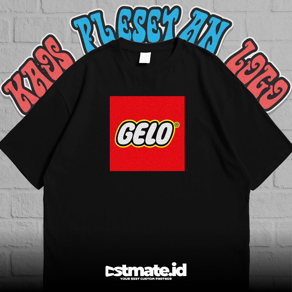 BAJU / KAOS / TSHIRT / PLESETAN LOGO LEGO (Custom : GELO)