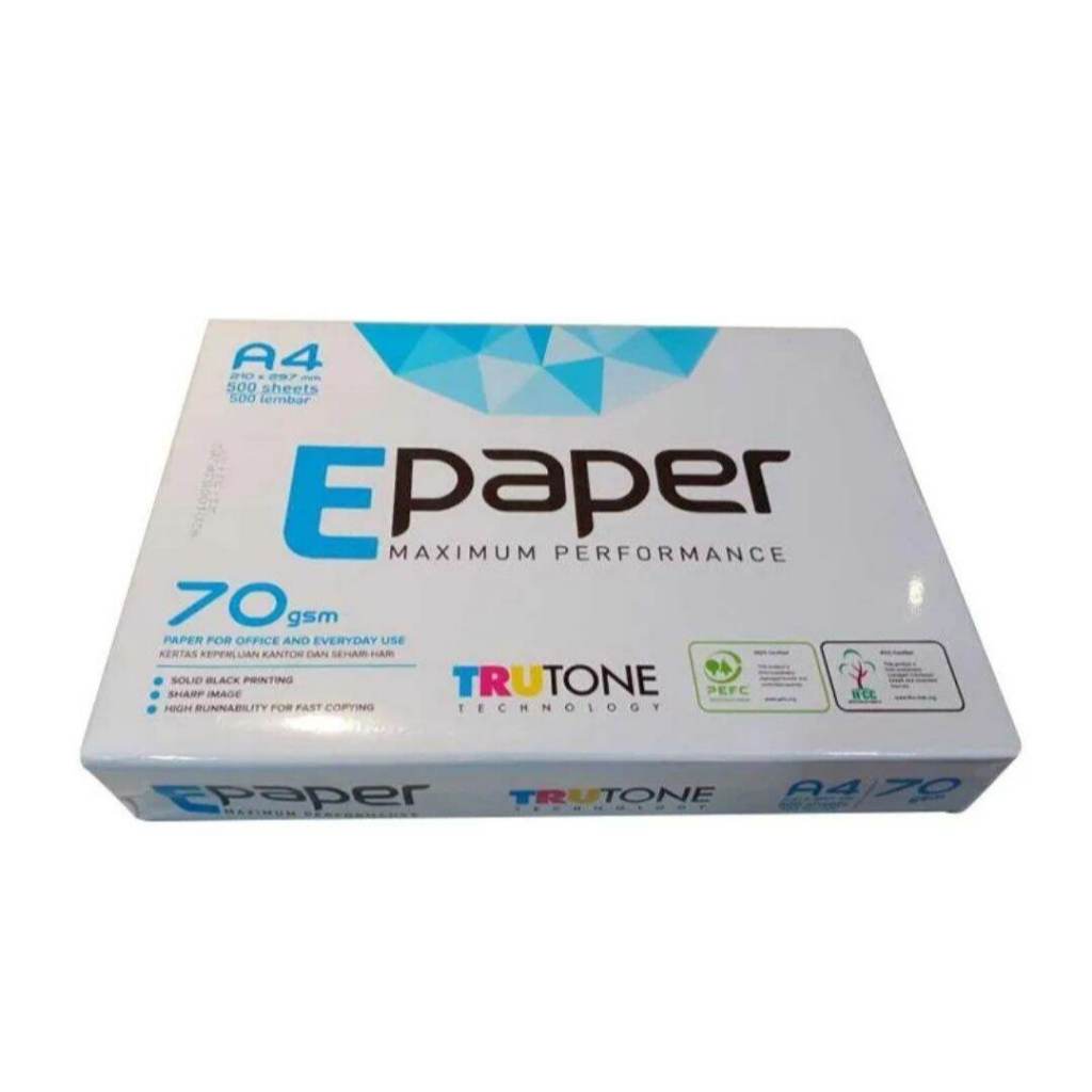 

(5 rim) Kertas HVS A4 Epaper 75 Gsm