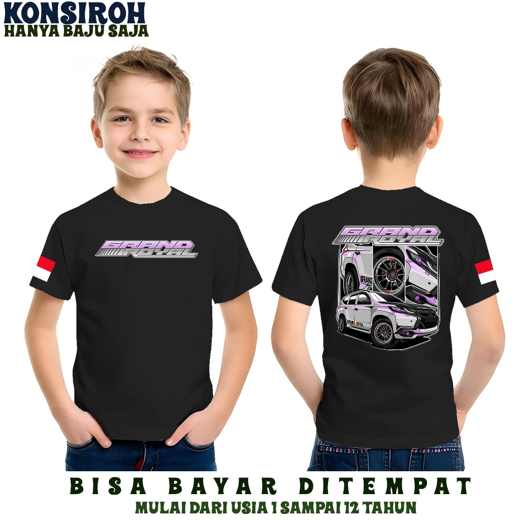 Kaos Anak Mobil Grandrroyal Pajero Ungu Baju Anak Mobil Grandrroyal Pajero Tshirt Mobil Grandrroyal