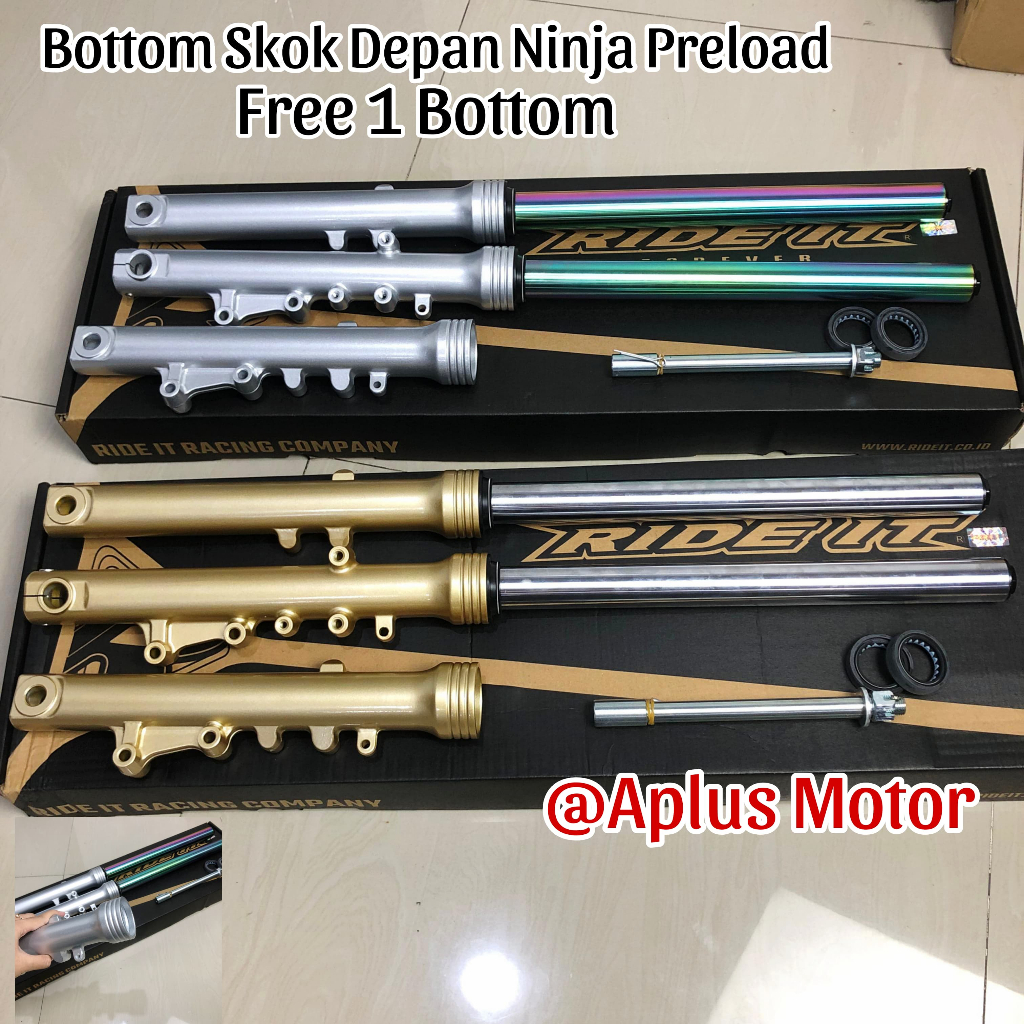 As Shock Set Tabung Ninja Bottom Skok Depan Ninja Double Disc Free Bottom Ninja Ride It