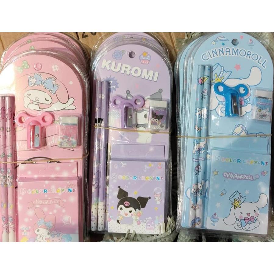 

ATK peralatan tulis sekolah anak SD dan TK alat tulis sekolah buku notes mini dan pensil set