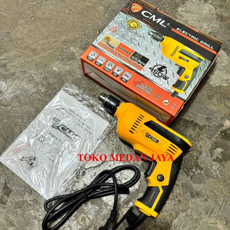 MESIN BOR BETON BESI 10 MM CAMEL BOLAK BALIK VARIABEL SPEED BOR LISTRIK CML 450 WATT