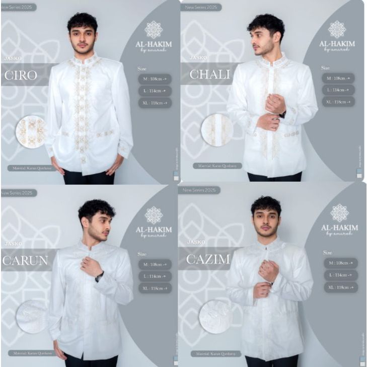 Jas Koko Premium White Putih Tulang Series Original By Al hakim