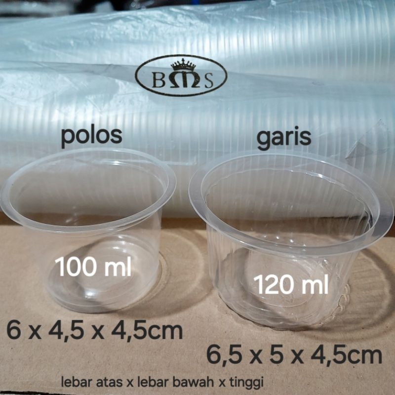 Cup Puding 100ml 120ml / Cup Jelly / Cup Mayo / Cup Sambal