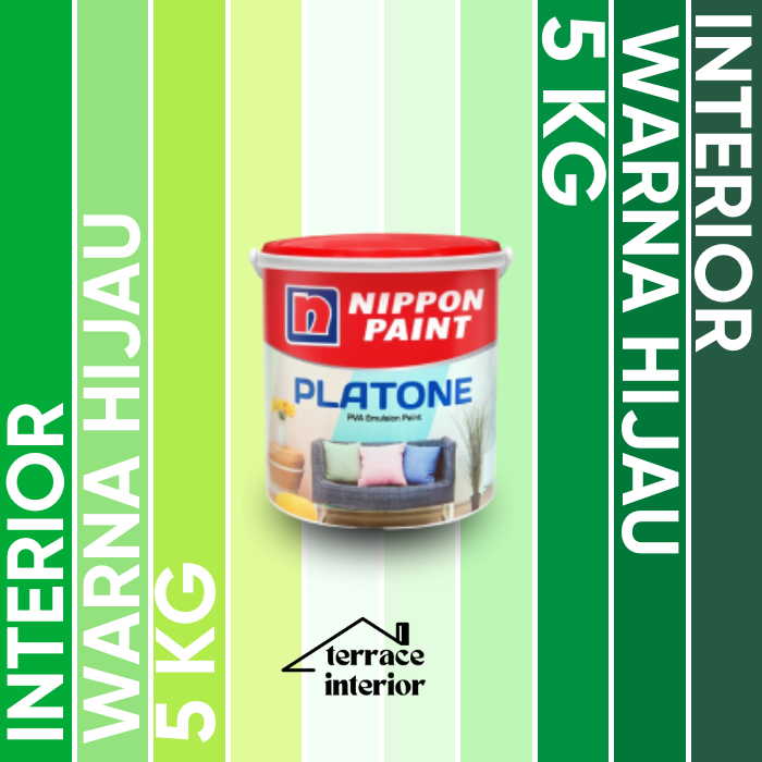 Cat Tembok Interior Nippon Paint Platone Warna Hijau 5 KG