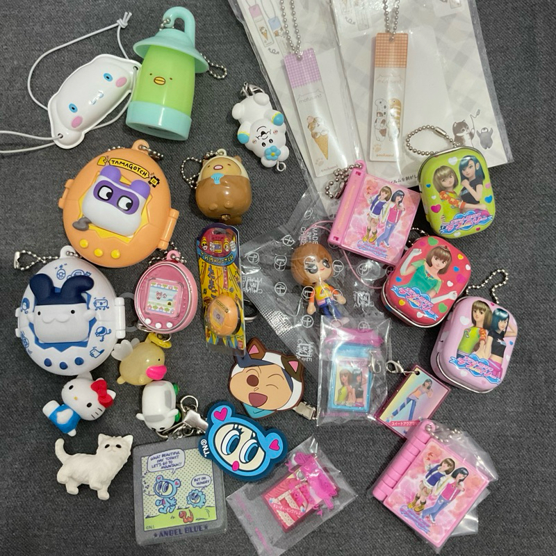 [1] trinkets gotochi japan keychain gantungan kunci plushie gaspard et lisa kewpie sumiko moomin mof
